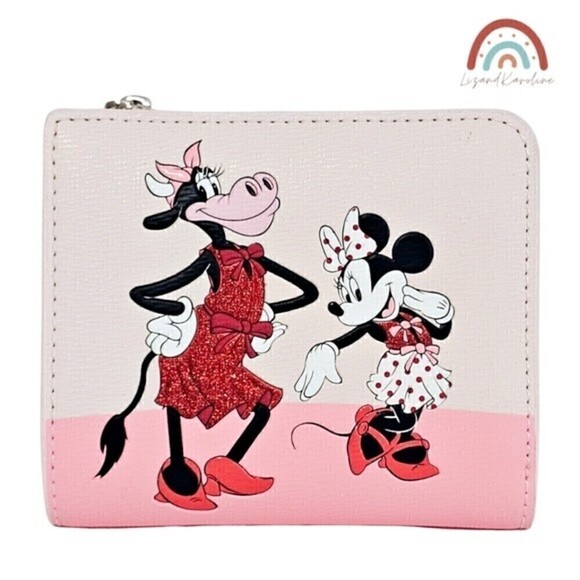 Kate Spade x Disney Clarabelle & Friends Minnie Mouse Small Bifold Wallet - Picture 1 of 13